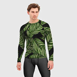 Рашгард мужской Тропические большие листья, цвет: 3D-принт — фото 2