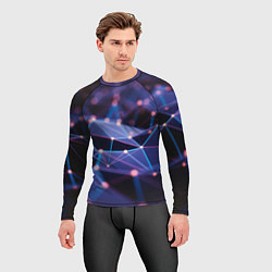 Рашгард мужской Абстрактные линии и свечение, цвет: 3D-принт — фото 2