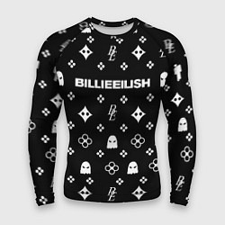 Рашгард мужской Billie Eilish: Black Pattern, цвет: 3D-принт