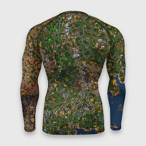 Мужской рашгард Карта в Heroes 3 / 3D-принт – фото 2