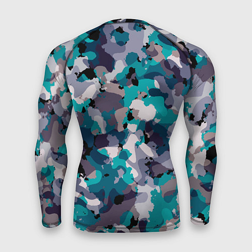 Мужской рашгард Камуфляж: ледяной / 3D-принт – фото 2