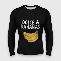 Рашгард мужской Dolce and Bananas, цвет: 3D-принт