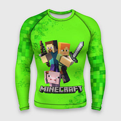 Рашгард мужской MINECRAFT, цвет: 3D-принт