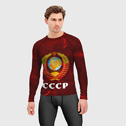 Рашгард мужской СССР USSR, цвет: 3D-принт — фото 2