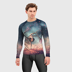 Рашгард мужской Танцующая с цветами ведьма, цвет: 3D-принт — фото 2