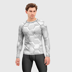 Рашгард мужской 3D WHITE, цвет: 3D-принт — фото 2
