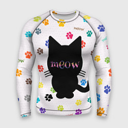 Рашгард мужской Meow, цвет: 3D-принт