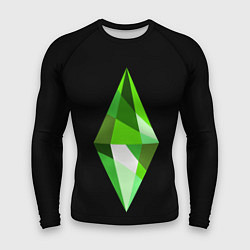 Рашгард мужской The Sims Plumbob, цвет: 3D-принт