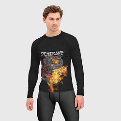 Рашгард мужской Дети Rave China Town, цвет: 3D-принт — фото 2