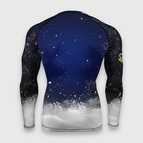 Мужской рашгард Новогодний Кот / 3D-принт – фото 2