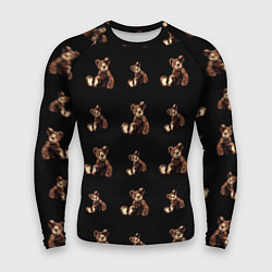 Мужской рашгард Плюшевый Мишка Паттерн