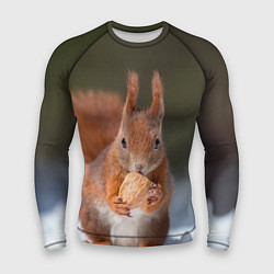 Мужской рашгард Белка с орехом на снегу