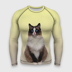 Рашгард мужской Персидская пушистая кошка, цвет: 3D-принт