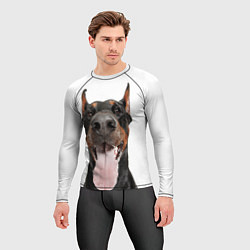 Рашгард мужской Доберман Doberman, цвет: 3D-принт — фото 2