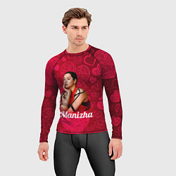 Рашгард мужской Manizha Сердечки, цвет: 3D-принт — фото 2