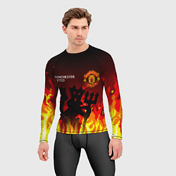 Рашгард мужской MANCHESTER UNITED ДЬЯВОЛ, цвет: 3D-принт — фото 2