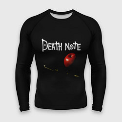 Рашгард мужской Death Note яблоко и ручка, цвет: 3D-принт
