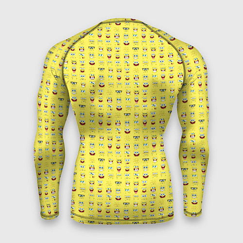 Мужской рашгард SpongeBobs facial expressions / 3D-принт – фото 2