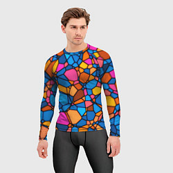 Рашгард мужской Mosaic, цвет: 3D-принт — фото 2