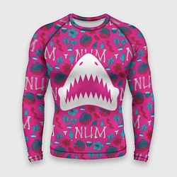 Рашгард мужской King Shark Num Num Num, цвет: 3D-принт