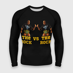 Рашгард мужской The ROCK VS The ROCK, цвет: 3D-принт