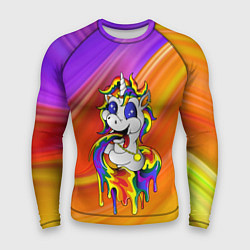Рашгард мужской Единорог Unicorn Rainbow Z, цвет: 3D-принт