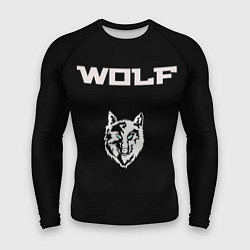 Рашгард мужской Beautiful wolf, цвет: 3D-принт