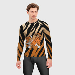 Рашгард мужской Тигр 2022 НОВЫЙ ГОД, цвет: 3D-принт — фото 2