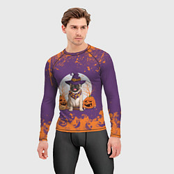 Рашгард мужской Мопс на хэллоуин, цвет: 3D-принт — фото 2