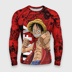 Рашгард мужской Манки Д Луффи, One Piece, цвет: 3D-принт