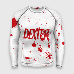 Рашгард мужской Dexter logo Декстер брызги крови, цвет: 3D-принт