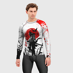 Рашгард мужской GHOST OF TSUSHIMA ПРИЗРАК ЦУСИМЫ КРАСНОЕ СОЛНЦЕ, цвет: 3D-принт — фото 2