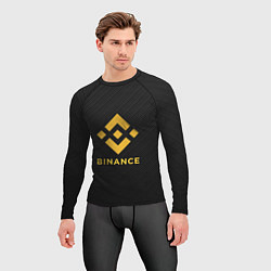 Рашгард мужской БИНАНС ЛОГО CARBON BINANCE LOGO, цвет: 3D-принт — фото 2