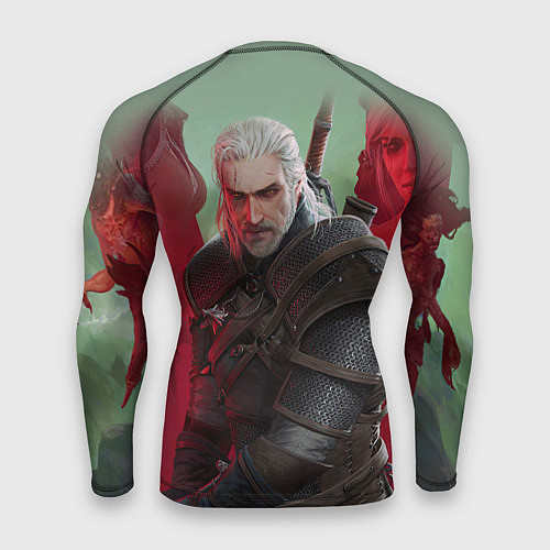 Мужской рашгард ВЕДЬМАК THE WITCHER ГЕРАЛЬТ С МЕЧОМ / 3D-принт – фото 2