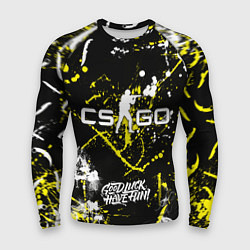 Рашгард мужской CS:GO Брызги красок, цвет: 3D-принт