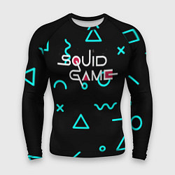 Рашгард мужской ИГРА В КАЛЬМАРА ТЕКСТУРА, цвет: 3D-принт