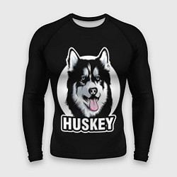 Мужской рашгард Собака Хаски Husky