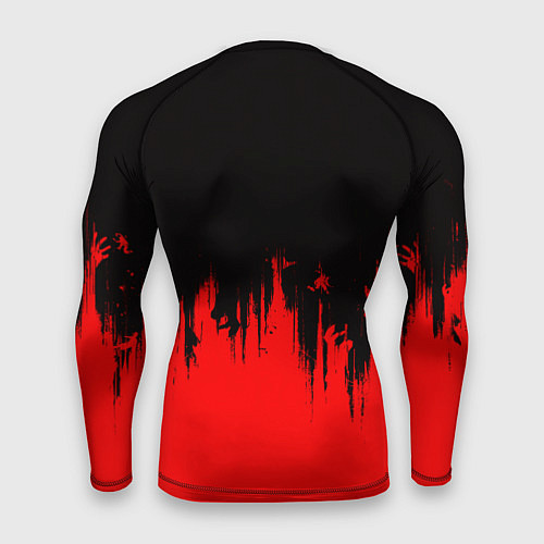 Мужской рашгард DYING LIGHT RED ALERT ZOMBIE / 3D-принт – фото 2