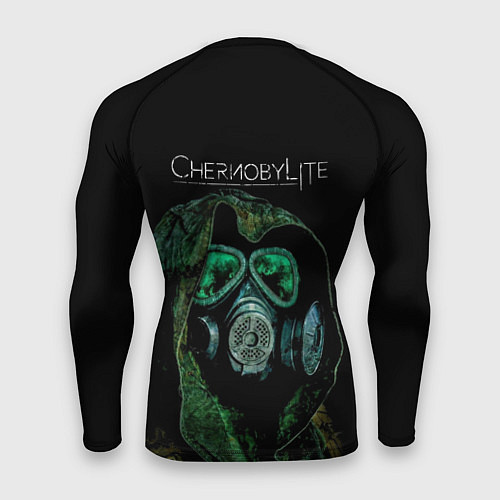 Мужской рашгард CHERNOBYLlite на чёрном фоне / 3D-принт – фото 2