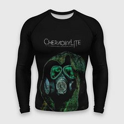 Мужской рашгард CHERNOBYLlite на чёрном фоне