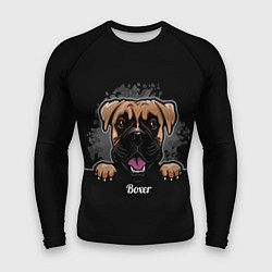 Рашгард мужской Боксёр Boxer, цвет: 3D-принт