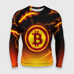 Мужской рашгард ОГНЕННЫЙ БИТКОИН HODL IT BITCOIN