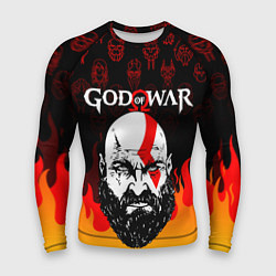 Мужской рашгард GOD OF WAR ГОД ОФ ВАР FIRE ART УЗОР