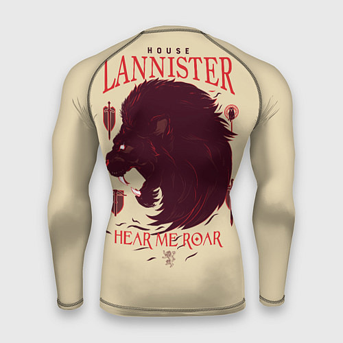 Мужской рашгард House Lannister Hear me roar / 3D-принт – фото 2