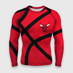 Рашгард мужской Чикаго Буллз Chicago Bulls NBA, цвет: 3D-принт