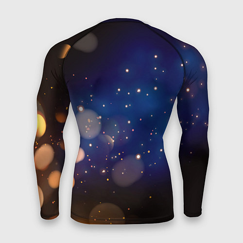 Мужской рашгард КОТ И ГОЛУБАЯ БАБОЧКА / 3D-принт – фото 2