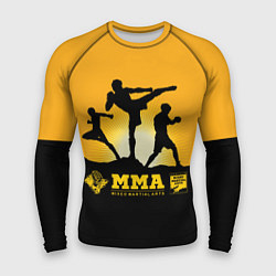 Рашгард мужской ММА Mixed Martial Arts, цвет: 3D-принт