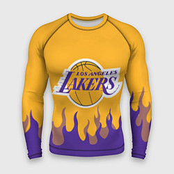 Мужской рашгард LA LAKERS NBA FIRE ЛЕЙКЕРС ОГОНЬ