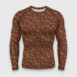 Рашгард мужской Шоколадная Текстура, цвет: 3D-принт