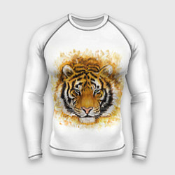 Рашгард мужской Дикий Тигр Wild Tiger, цвет: 3D-принт